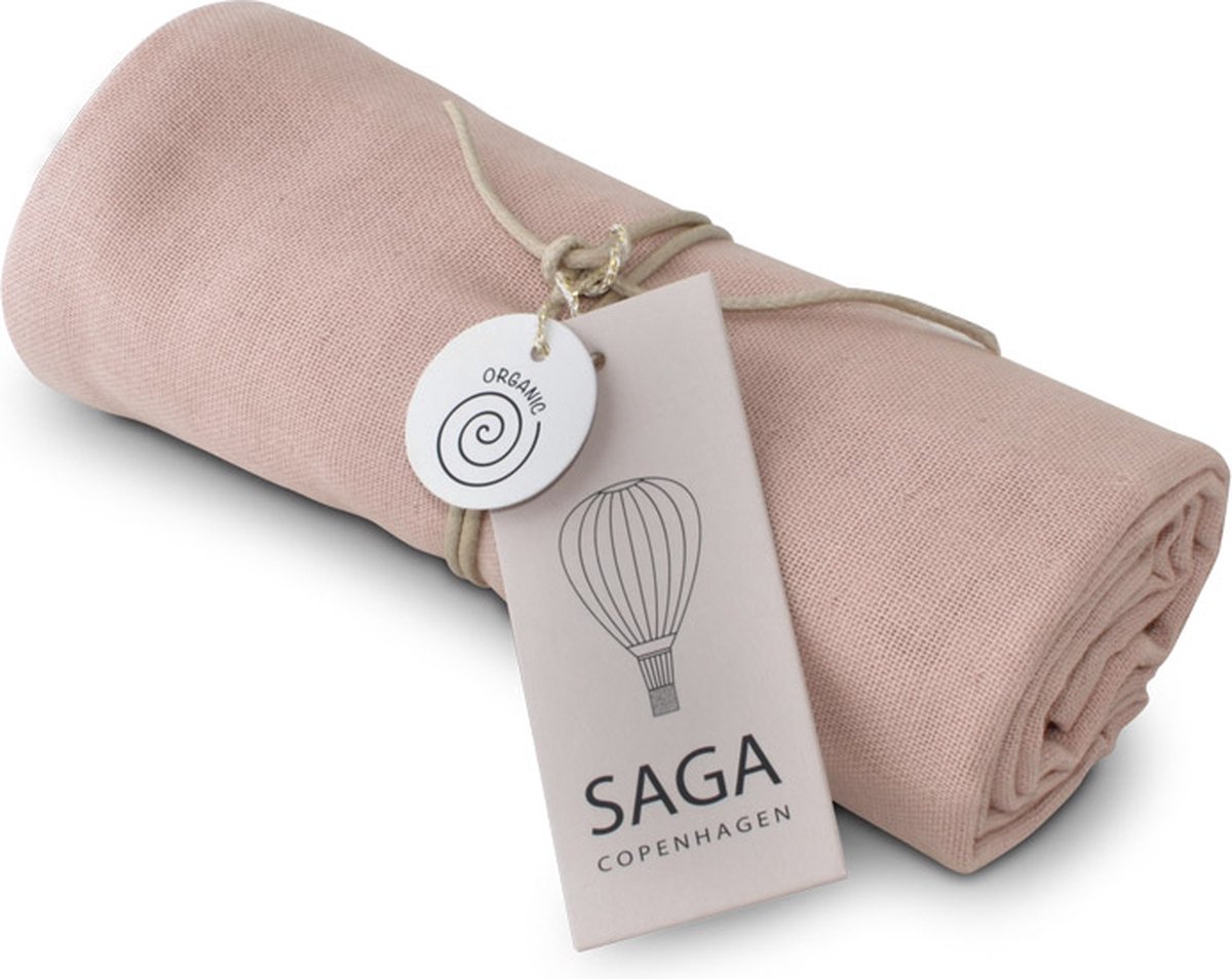 Goedkoopste Saga Copenhagen | Hydrofiele doek / luier | 70 x 70 cm | 100 bio katoen | Misty Rose