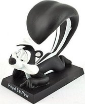 Figurine en étain skunk pepe le pew - hauteur 6 cm coloris noir avec blanc figurine looney tunes peinte à la main sur socle