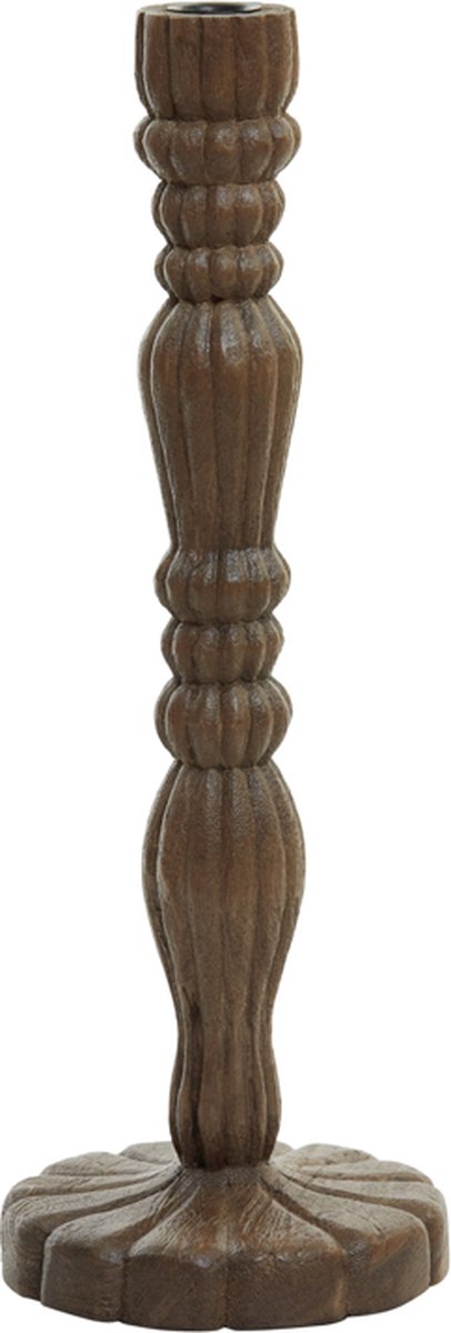 Light&living Kandelaar Ø16x45 cm JERALDO hout mat donker bruin