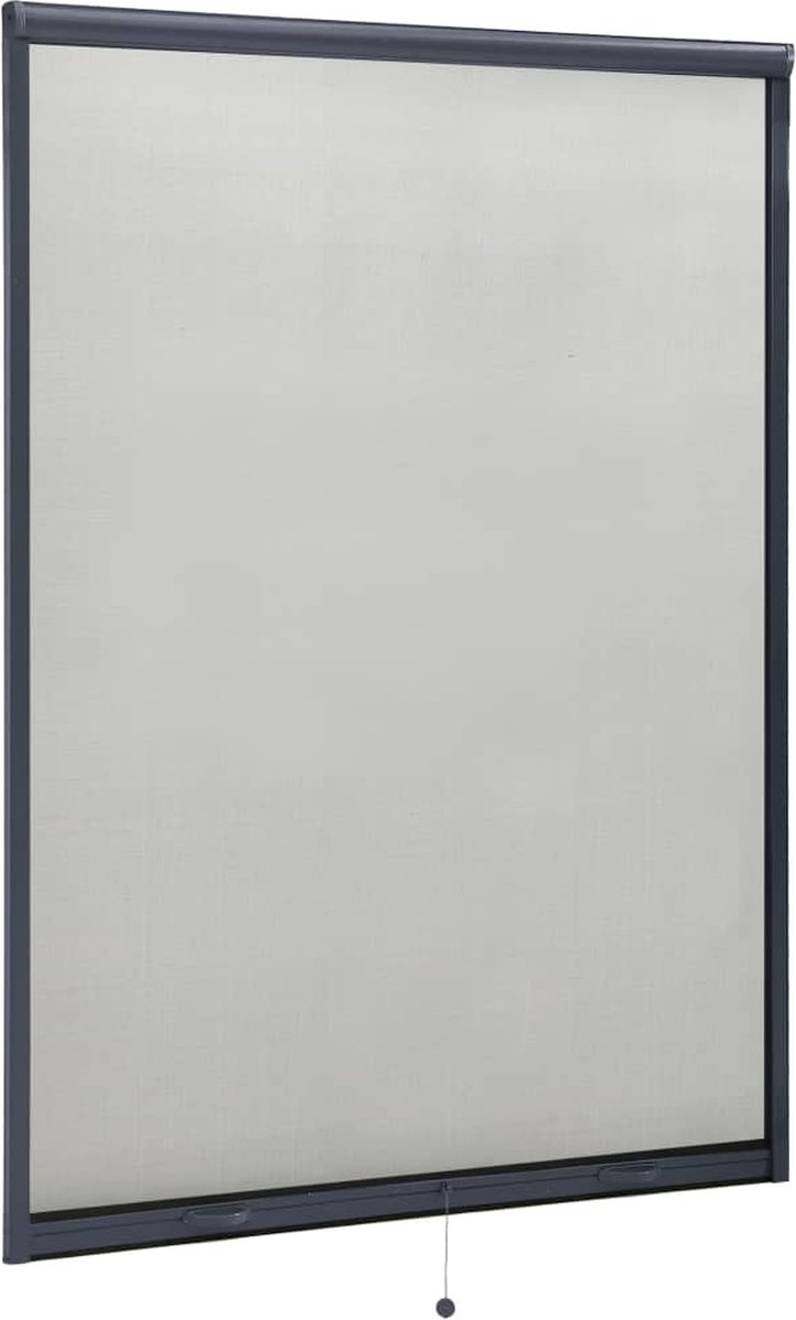 Decoways - Raamhor oprolbaar 120x170 cm antracietkleurig