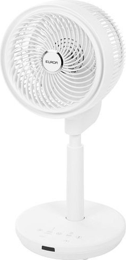 Verstelbare Eurom Vento 3DS staande ventilator 60W met afstandsbediening, uniek horizontaal en verticaal zwaaien