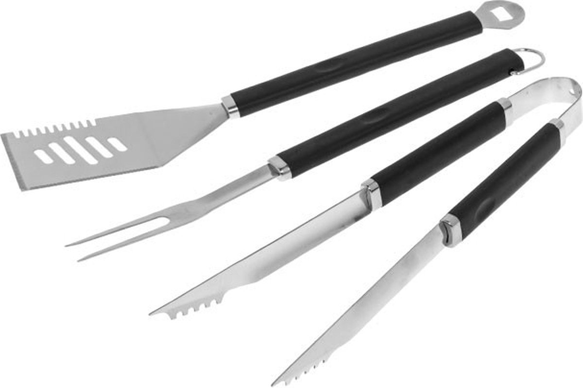 Barbecue RVS tool set 3-delig