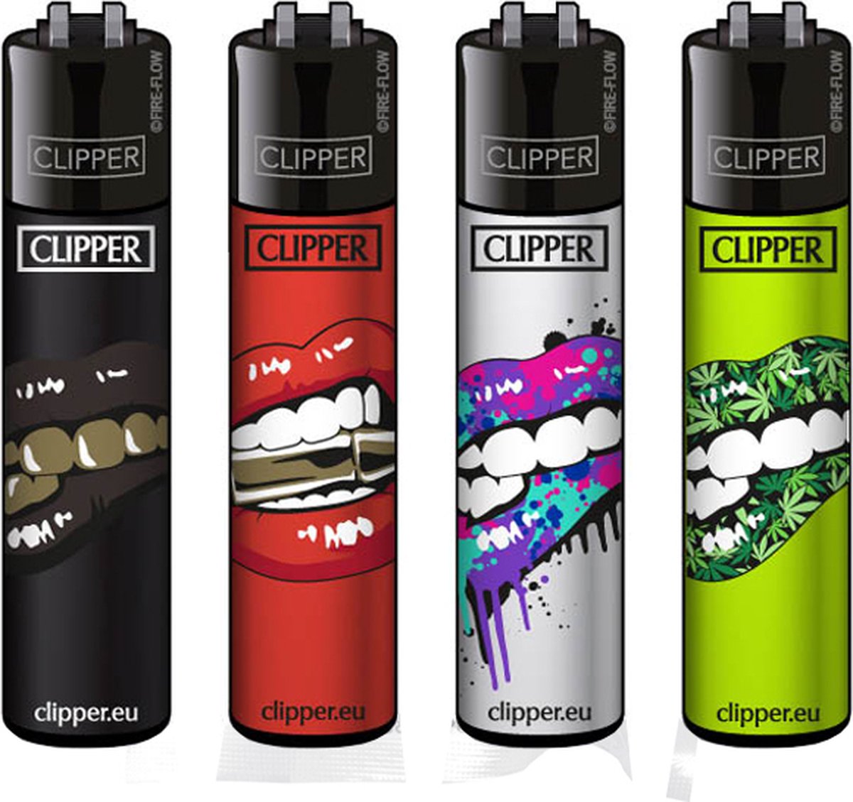 Goedkoopste Clipper Classic Large Aanstekers Lips (4 Stuks