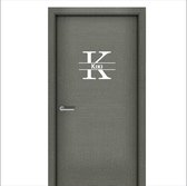 Deursticker Met Naam -  Kiki - Wit