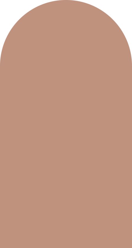 May and Fay – Zelfklevende Behangboog – Muursticker - Chocolade Bruin - 150 cm x 80 cm - PVC vrij  - 125 gram/m2 - behangsticker - wanddecoratie - muurboog