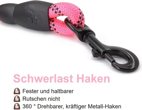 Parinca Premium - Hondenriem - Nylon - Lichtgrijs - 300 Cm X 25 Mm