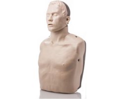 Reanimatiepop Basic inclusief trainingsmat en draagtas en 10 Faceshields | Basismodel - Reanimatiecursus - Trainingspop - Beademen | 2,5 kg | BHV - EHBO - Cursus - Veiligheid - Eerste Hulp