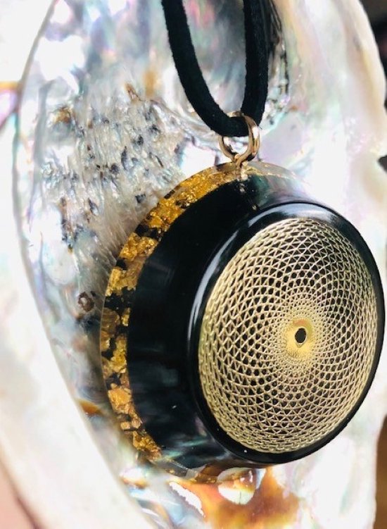 Shungite Hanger Ovaal - Natuurlijke Steen Voor Energie & Balans (Groot)