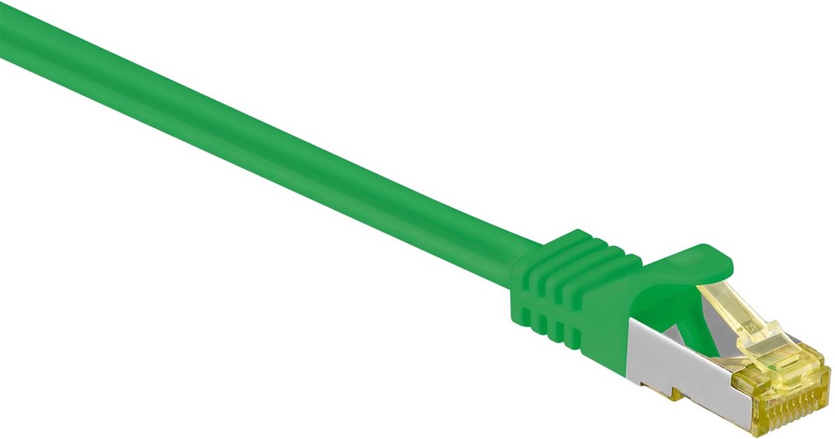S/FTP CAT7 10 Gigabit netwerkkabel / groen - LSZH - 0,15 meter