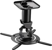 Beamer Plafondbeugel - 360° Draaibaar en 180° Kantelbaar - Plafond-afstand 21,5cm - Tot 15kg - Zwart