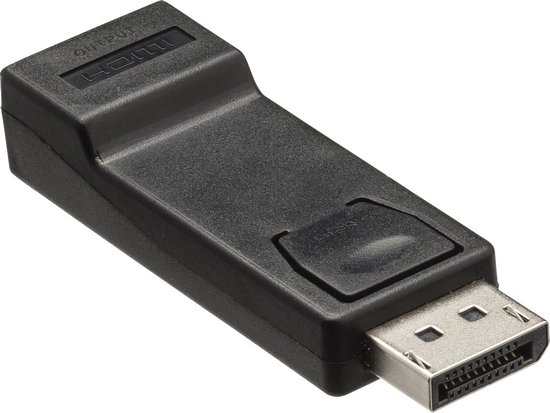 Duqulle DP-naar-HDMI-adapter – 4K60Hz, Plug-and-play, Compatibel Met Laptop, Monitor, Tv En Projector, ABS Behuizing, Zwart