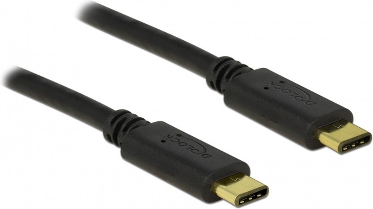 Premium USB-C naar USB-C kabel - USB2.0 - tot 20V/3A / zwart - 3 meter