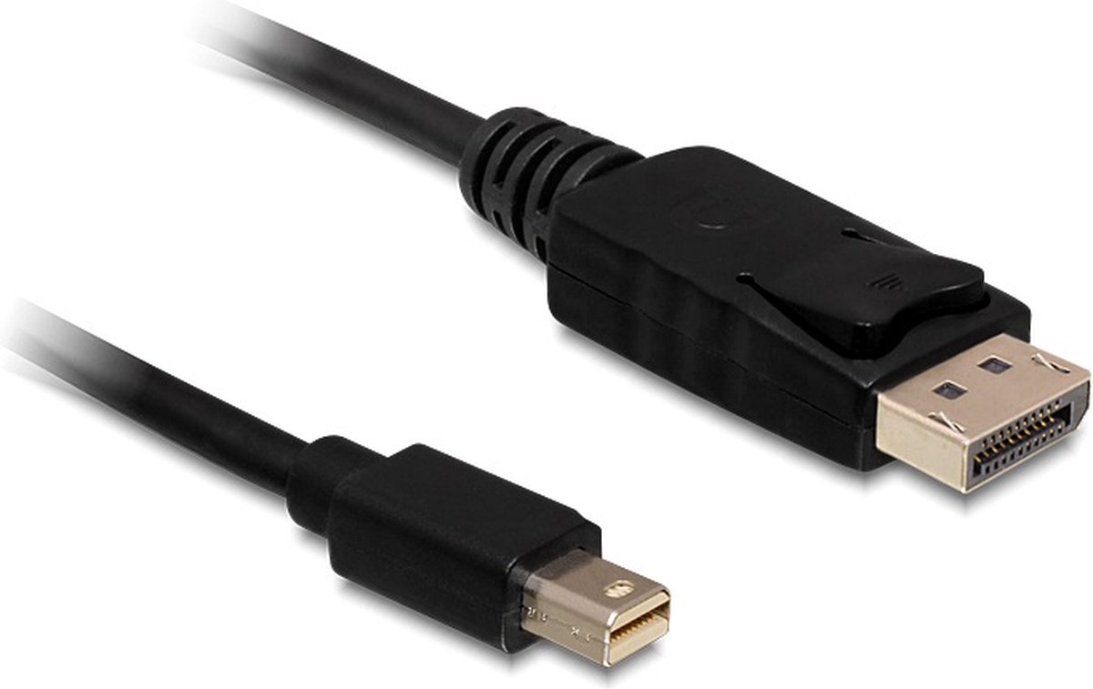 Mini DisplayPort - DisplayPort kabel - versie 1.2 (4K 60 Hz) / zwart - 0,50 meter