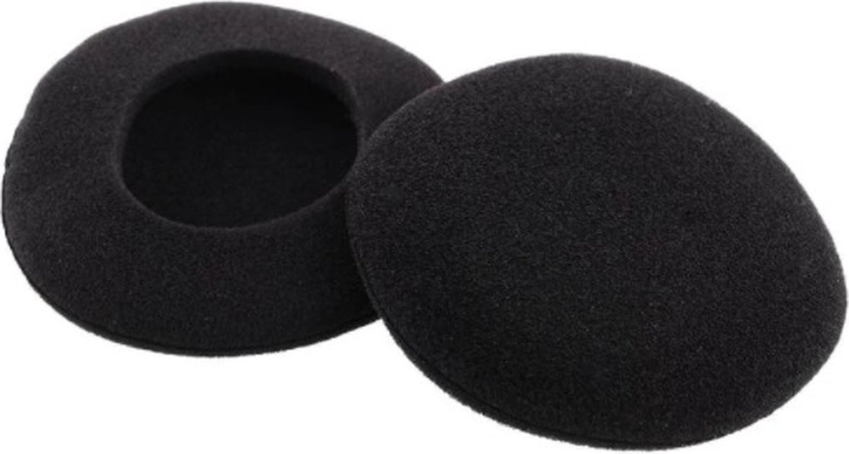 Oorkussens voor hoofdtelefoons - universeel - 40 mm - 10 stuks / zwart