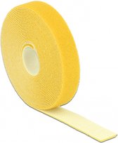 Klittenband rol 20mm / geel (5 meter)