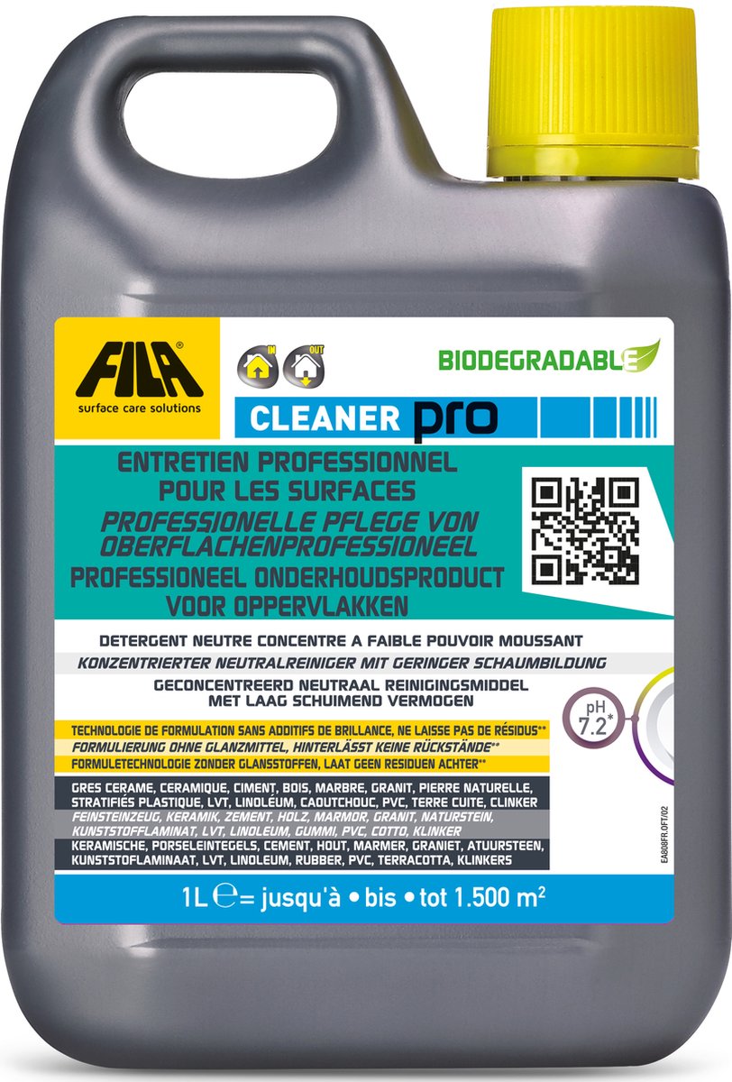 Fila Cleaner Pro - reiniger 1L | bol.com