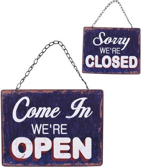 Open - Closed - Hangbord | bol