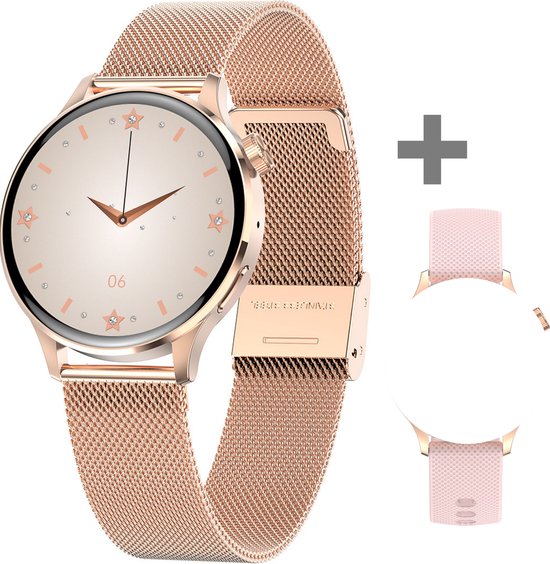 Smartwatch Smartwatch Dames Rose Goud Horloge dames