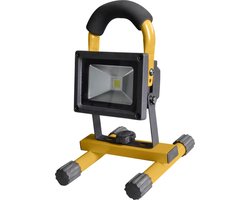 Oplaadbare LED bouwlamp op accu - 10 Watt - Met grondstandaard - Werklamp