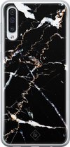Casimoda® hoesje - Geschikt voor Samsung A70 - Marmer Zwart - Backcover - Siliconen/TPU - Zwart