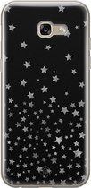 Casimoda® hoesje - Geschikt voor Samsung A5 2017 - Falling Stars - Backcover - Siliconen/TPU - Zwart