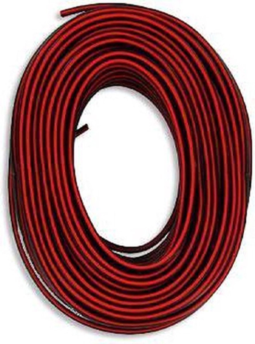 gewicht De kamer schoonmaken Glimmend Kopp luidsprekersnoer 2x1,5mm 10m zwart/rood | bol.com
