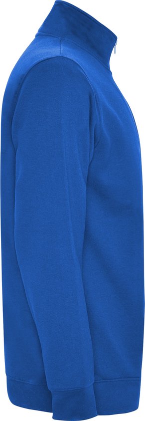 Kobalt Blauwe sweater met halve rits model Aneto merk Roly maat M