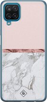 Casimoda® hoesje - Geschikt voor Samsung A12 - Rose All Day - Backcover - Siliconen/TPU - Roze