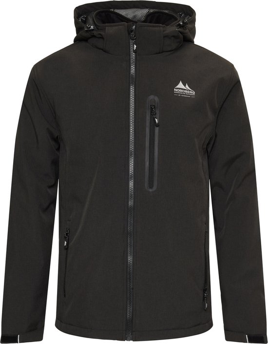 Nord Berg Padded Softshell Laser Heren Zwart - Vrijetijdskleding - Xl