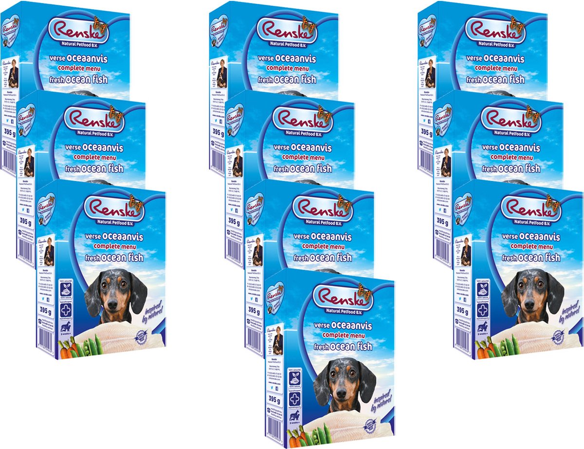 Bol.com Renske Adult - Vis - Hondenvoer - 10 x 395 g aanbieding