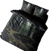 Dekbedovertrek Dark woods - katoen renforce - 240x220 cm + 2st 60x70 cm