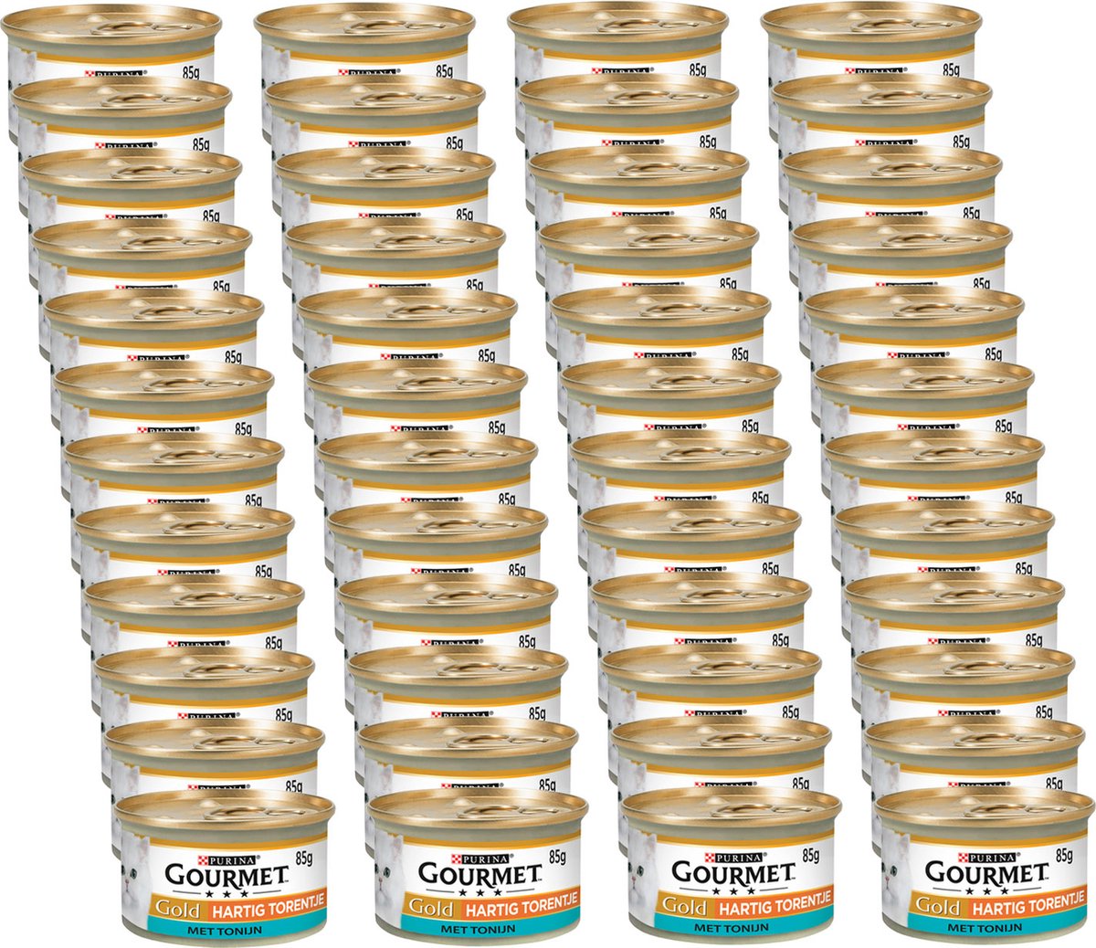 Gourmet Gourmet Gold Hartig Torentje 85 g - Kattenvoer - 48 x Tonijn