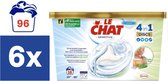 Le Chat Discs Sensitive Wascapsules - Wasmiddel Capsules - Voordeelverpakking - 96 wasbeurten