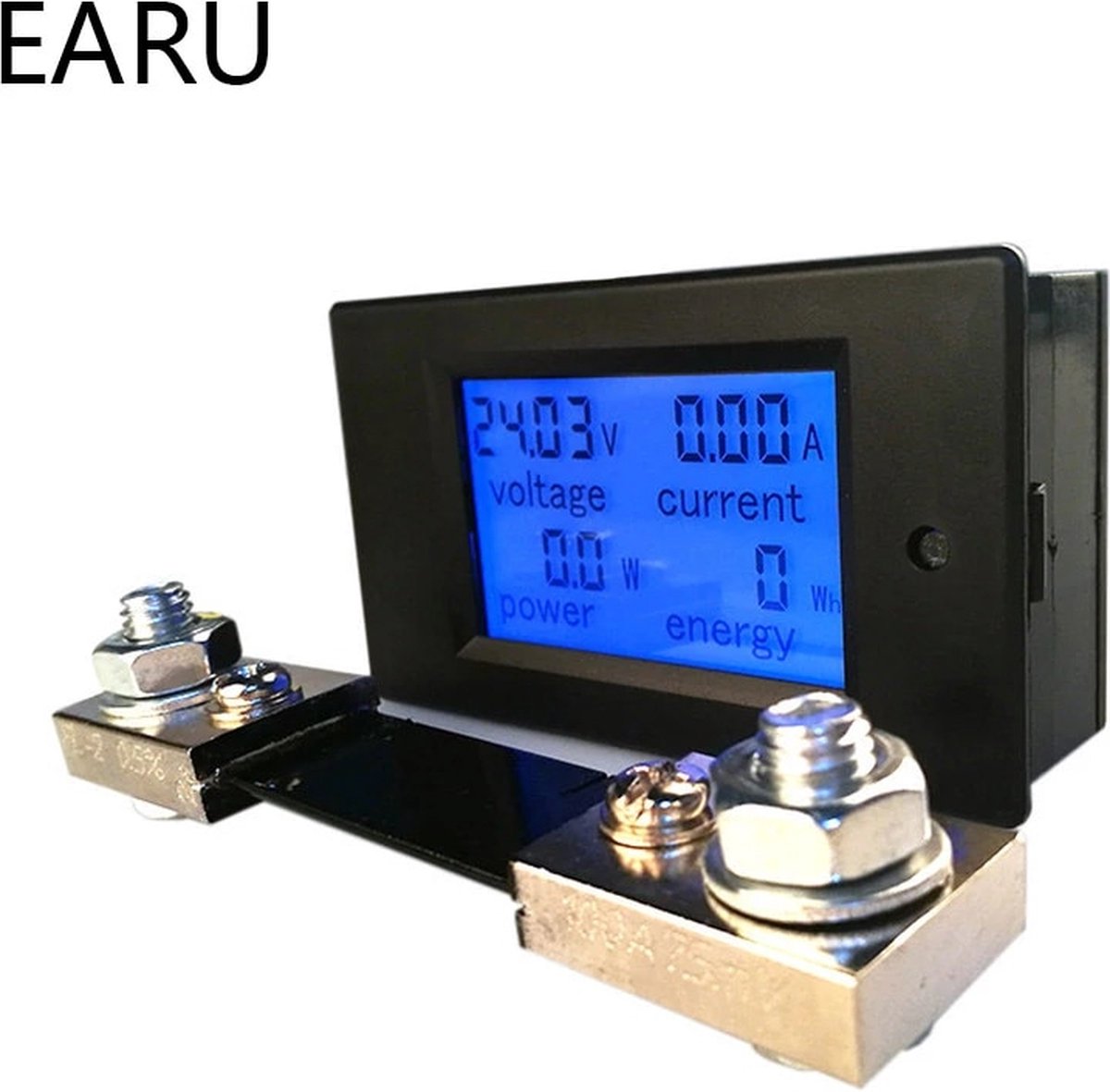 Earu® DC 6.5-100V 0 - 20A - Lcd-scherm - Digitale Volt - Ampere - Vermogen Meter - Spanning Power - Energie Meter - Multimeter - Ampèremeter - Voltmeter.
