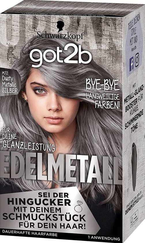 got2b Edelmetall M72 Dusty Metallic Silver Level 3 Hair Colour met