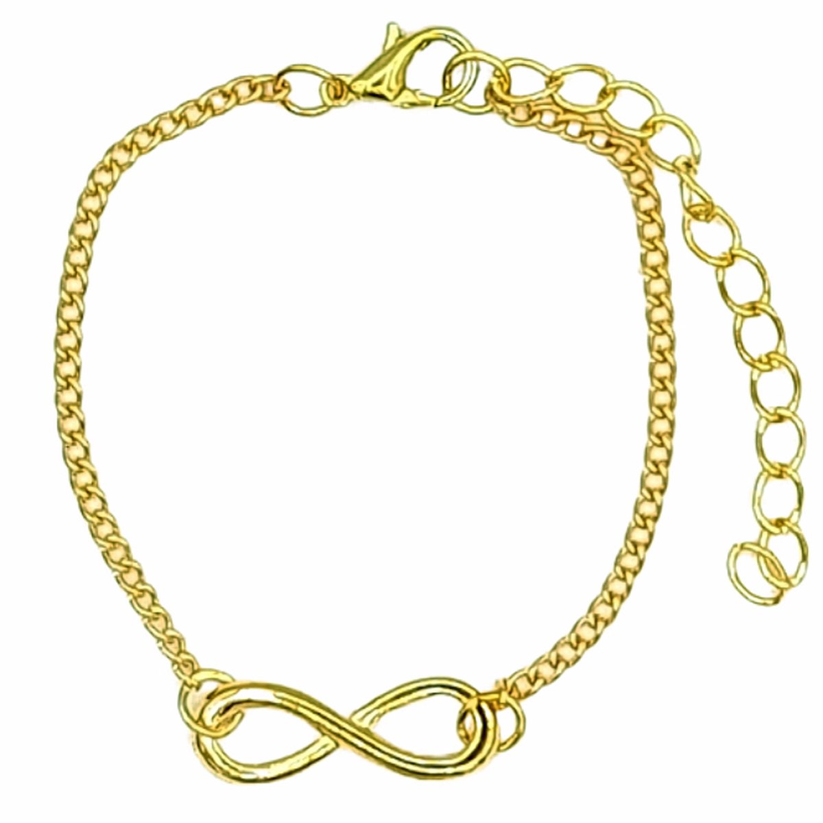Infinity Armband voor dames, 925 sterling zilver, oneindigheidsteken, verstelbare armband met geboortesteen kristallen, 17.5 centimeters, Kristal, kristal