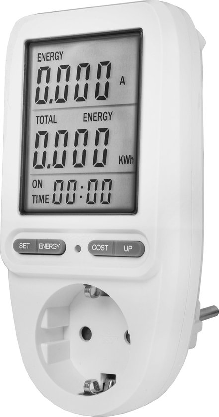 Foto: Ecosavers energieverbruiksmeter groot display electriciteitsmeter energiemeter meten weten gs keurmerk