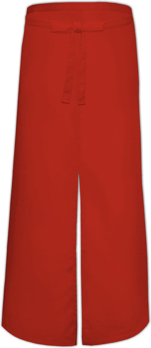 Link Kitchen Wear Franse sloof met split, rood.