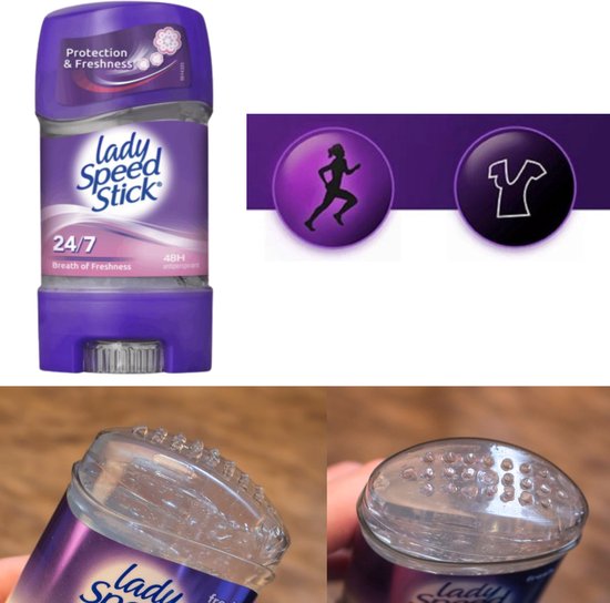 Lady Speed Stick Breath of Freshness Deodorant Gel Stick 3 x 65g