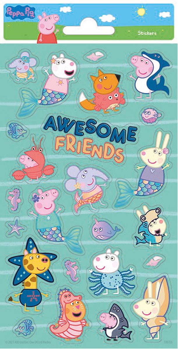 Peppa Pig Stickervel Junior 102 X 200 Mm 60-delig