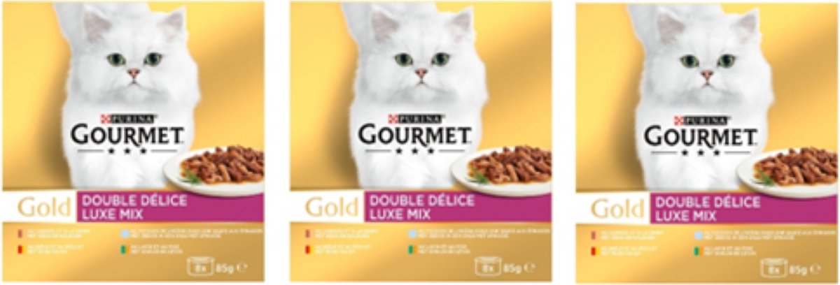 Gourmet Gourmet Gold - Luxe Mix Multipack - Kattenvoer - 8x85g