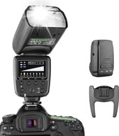 Neewer® - Flash Speedlite met 2.4G Draadloos Systeem & 15 kanalen - Zender Geschikt voor DSLR Canon Nikon Sony Panasonic Olympus Fujifilm Pentax en andere DSLR camera's Met Standaard Hotshoe (NW570)