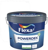 Flexa Powerdek Muurverf - Muren & Plafonds - Binnen - Wit - 10 liter