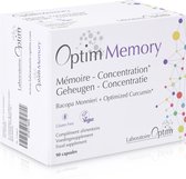 Optim Memory 90 gélules - Complément alimentaire - Mémoire, Concentration et Vigilance Mentale - Bacopa Brahmi & Curcuma - curcumine Longvida