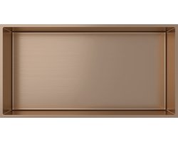 ALONI inbouwnis – 30x60x10 cm – geborsteld koper