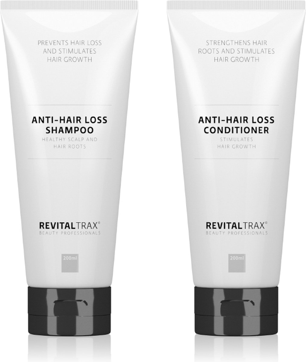RevitalTrax® Anti-Hair Loss Set - Shampoo + Conditioner - Voordeelverpakking 2 x 200ml - RevitalTrax