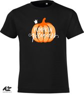 Klere-Zooi - Pumpkin Princess - Zwart Kids T-Shirt - 128 (7/8 jr)