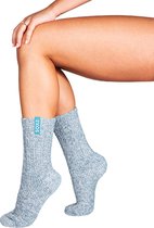 SOXS® chaussettes en laine grise pour femmes avec étiquette Angels Falls