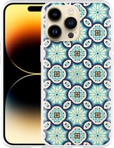 Geschikt voor Apple iPhone 14 Pro Max Hoesje Mandala Patroon - Designed by Cazy