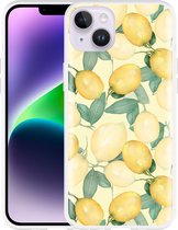 Geschikt voor Apple iPhone 14 Plus Hoesje Lemons - Designed by Cazy